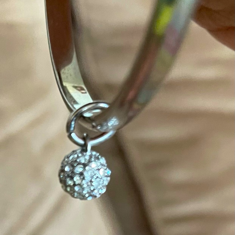 Coach Silver Tone Bangle Bracelet